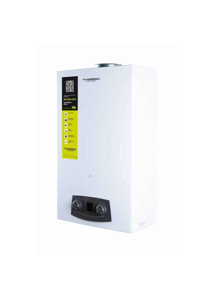 Газова колонка вертикальний димохідна 10 л EURO + JSD20-10N-QB. Thermo Alliance JSD2010NQBEUROPLUS (322127584)