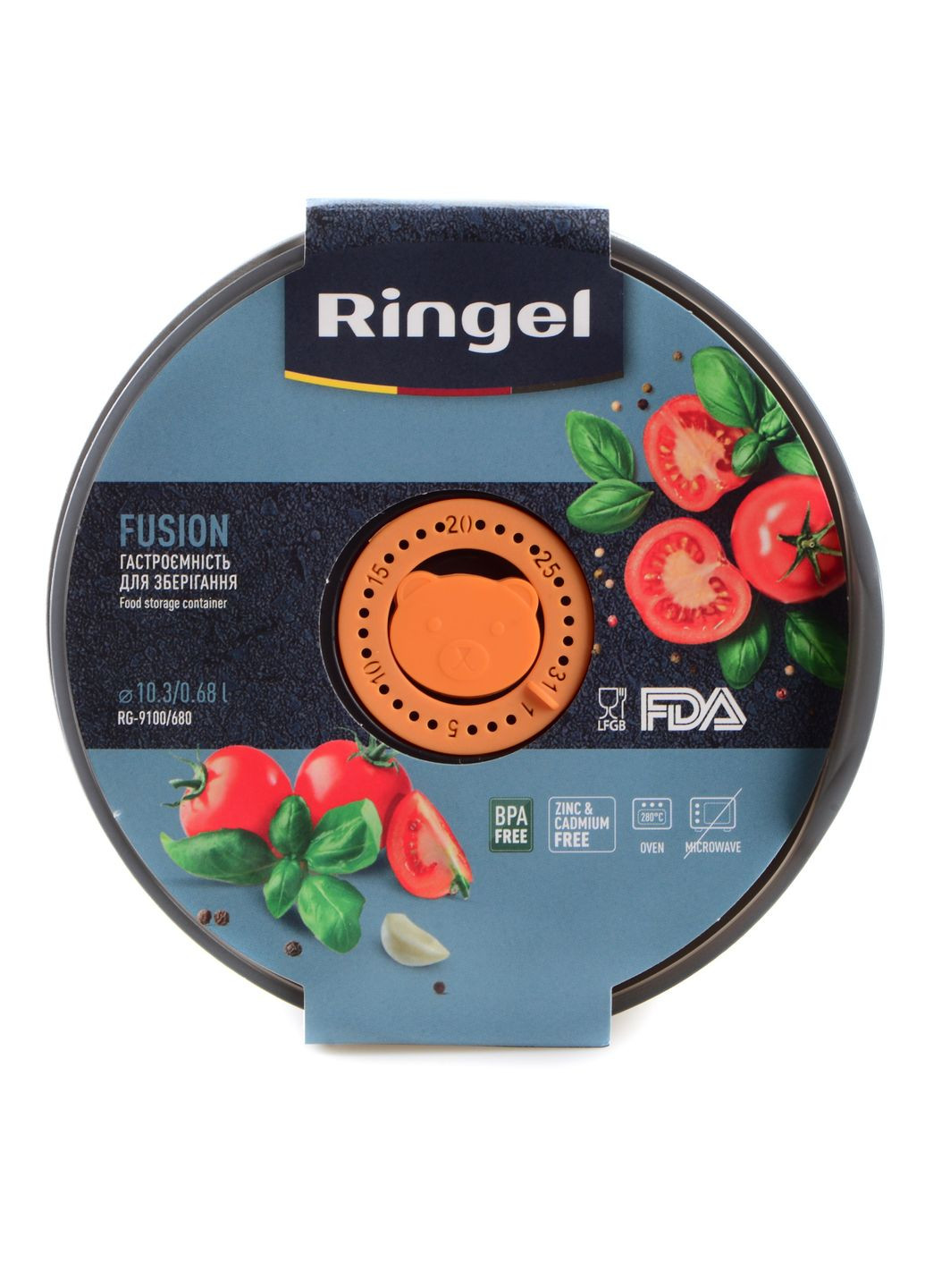 Контейнер Fusion круглый нерж 680 мл (RG-9100/680) Ringel (357211920)