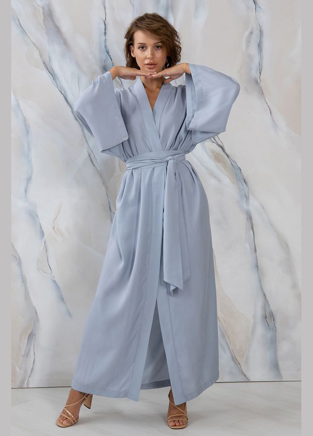 Халат шелковый с хлопком Shadow Forly (302212592)