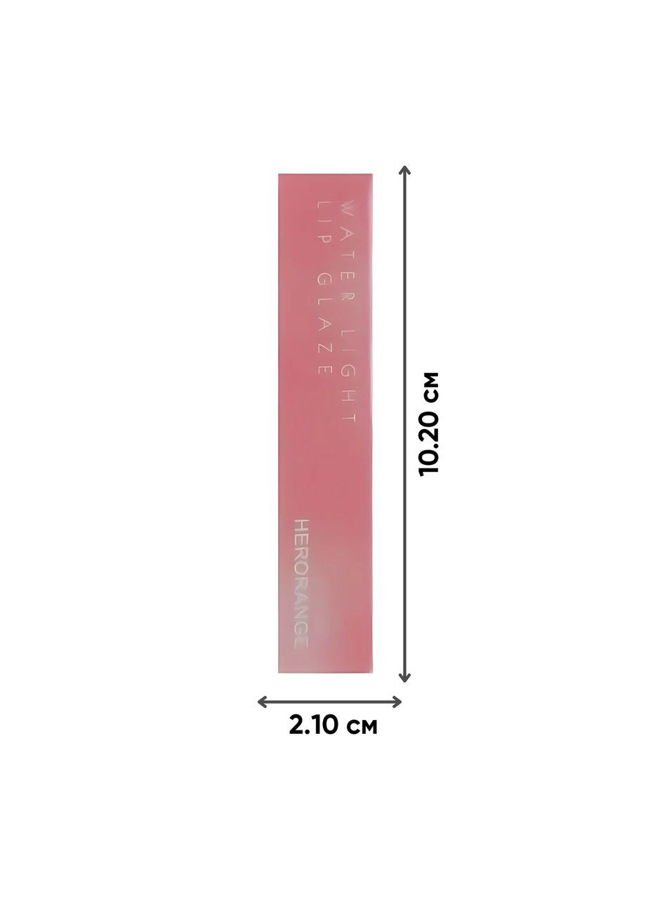 Блеск-тинт для губ HERORANGE Water Light, оттенок 01 Peach (персиковый) China (356130084)