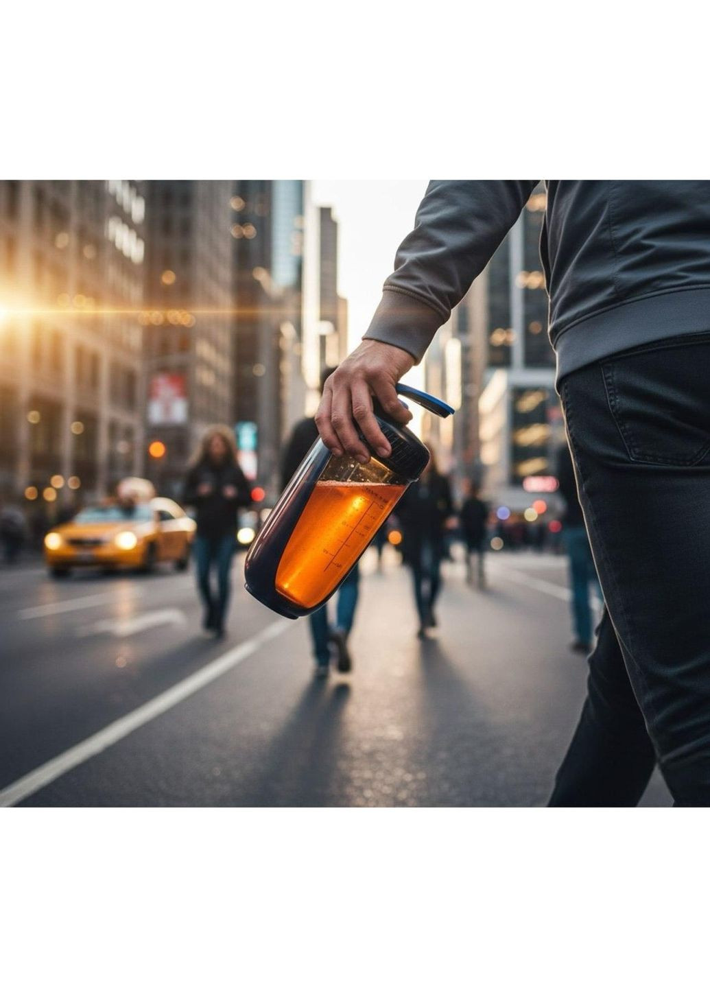 Шейкер SPORT 590 мл с антискользящим покрытием и дизайном No Brand (336184257)