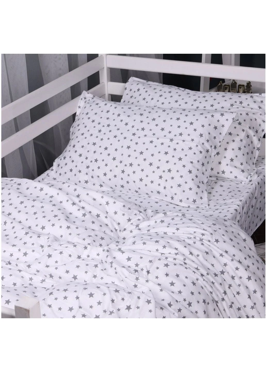 Постільна білизна 016 White Stars Фланель 200x220 (ek41216) Mirson 016 White Stars Фланель 200x220 Євро (392387695)