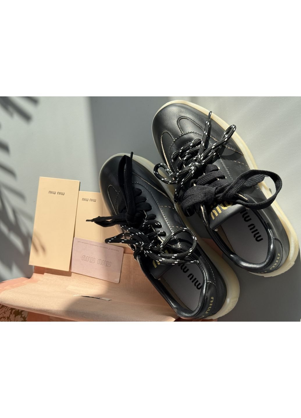 Кросівки жіночі Miu Miu Black| Міу Міу чорні No Brand чорні демісезони (365963542)