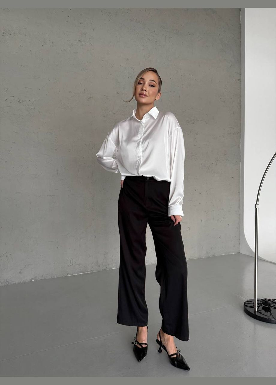 Белая повседневный рубашка в клетку No Brand