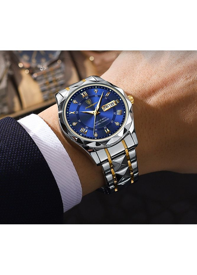 Наручний годинник чоловічий Stava Сріблястий (3080) Poedagar (362975746)