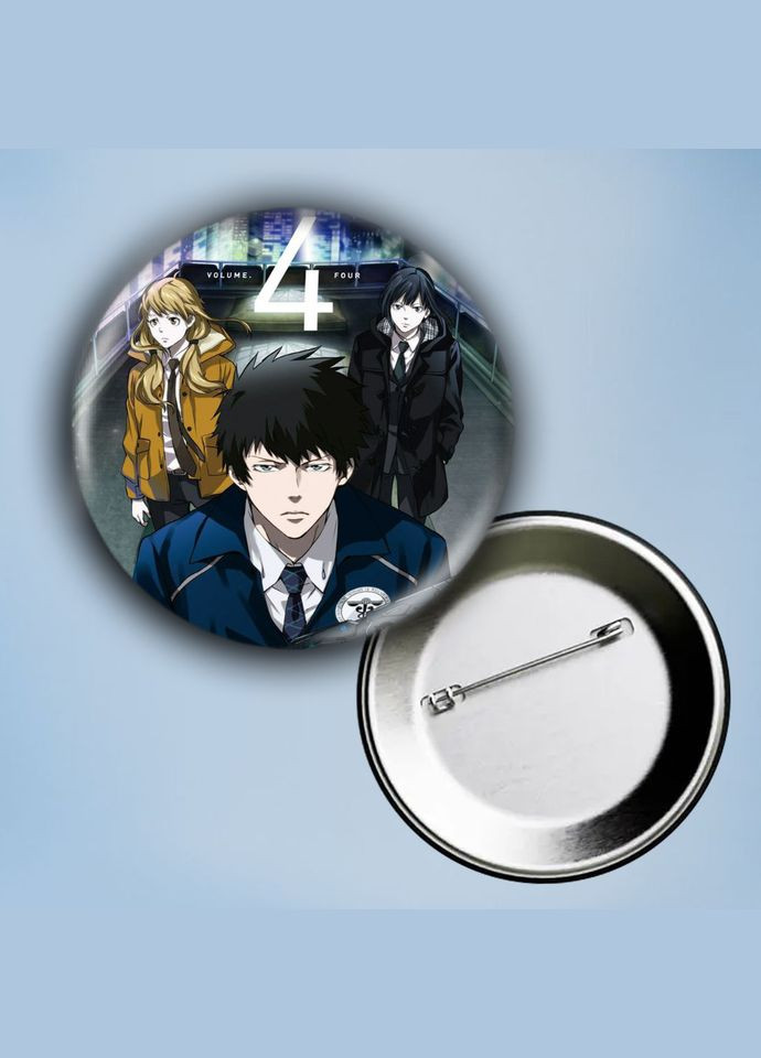 Значок на булавке Аниме Психопаспорт #3 металлический 56 мм No Brand (304508824)