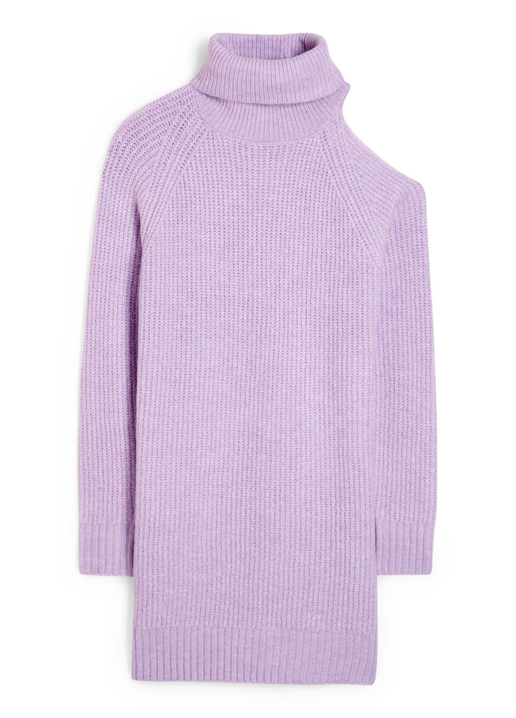 Лілова кежуал в'язане плаття C&A однотонна
