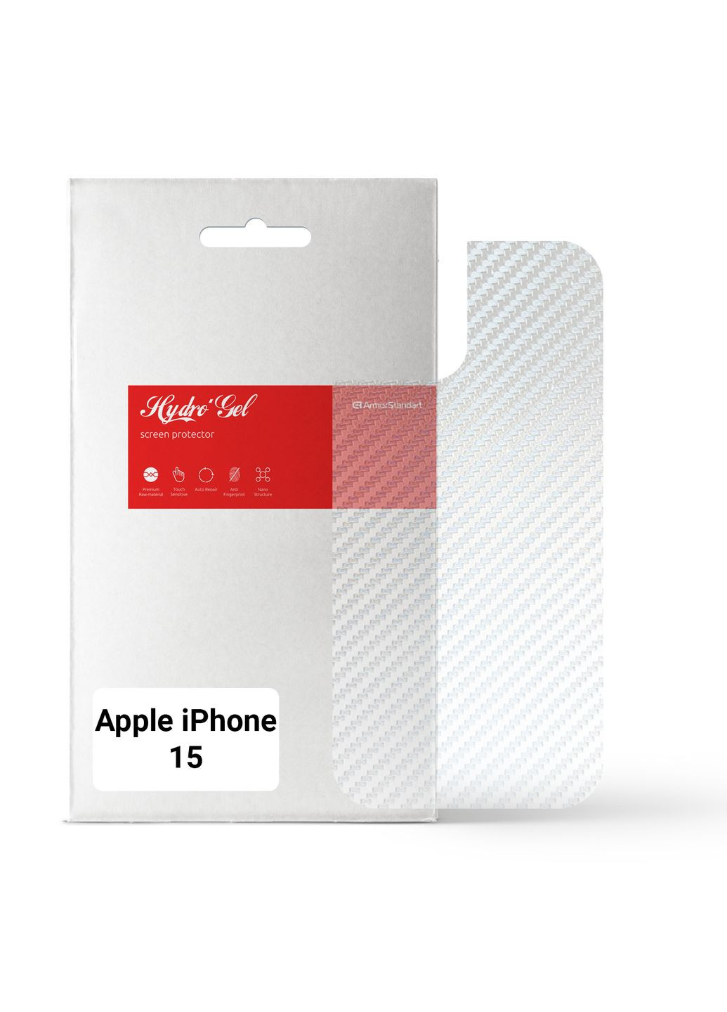 Защитная пленка на заднюю панель Apple iPhone 15 Carbone Transparent (ARM71898) ArmorStandart (280439404)