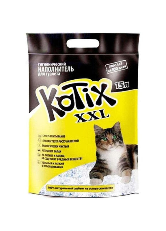 Силикагелевый наполнитель для котов 15 л KOTIX (278309279)