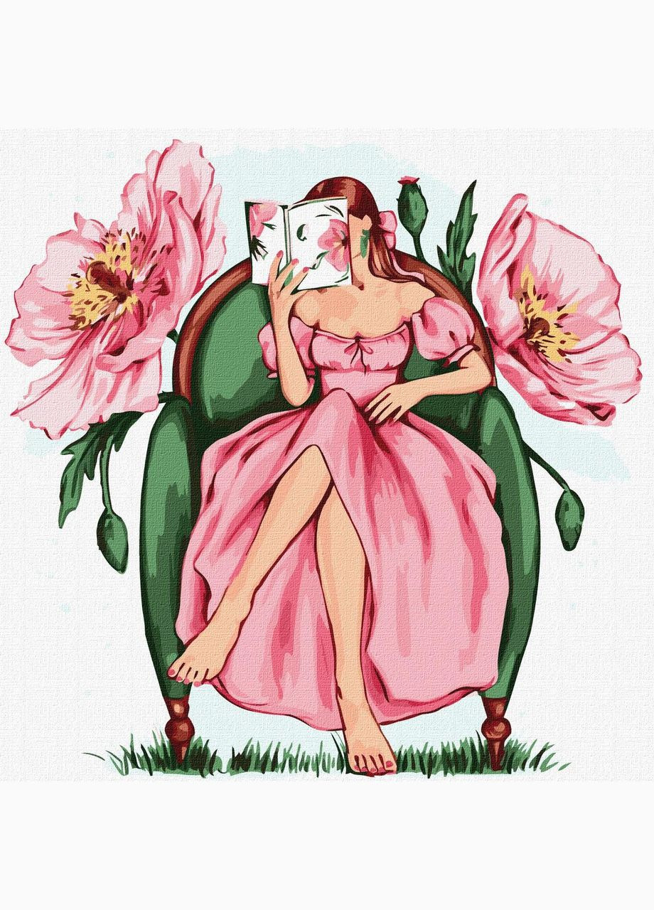 Картина по номерам Цветочная гармония 40*40 см KHO 5099 Ідейка (362533701)