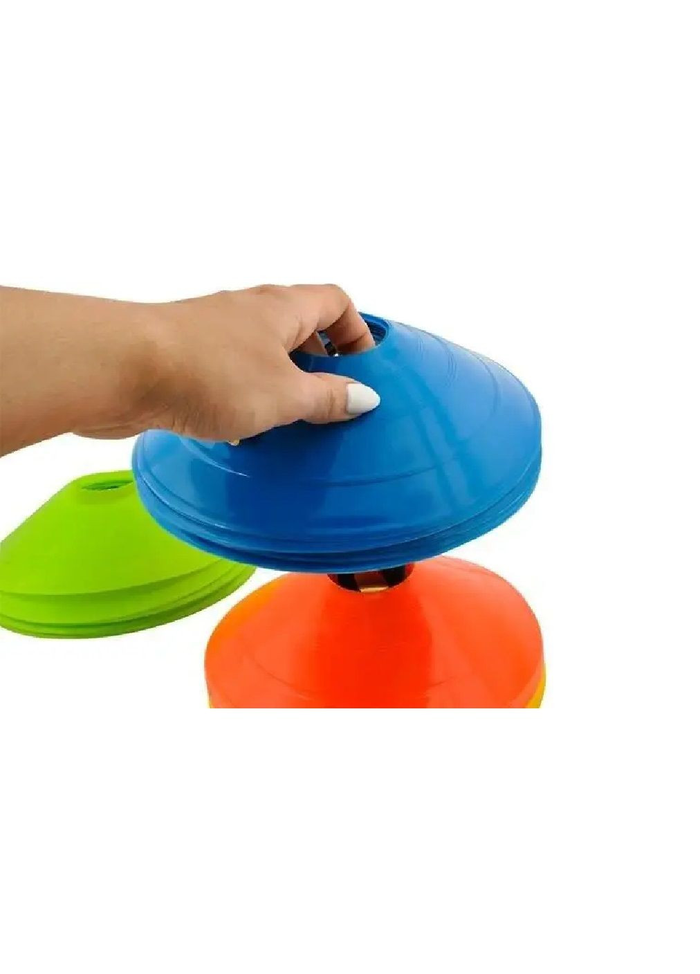 Тренировочные конусы фишки на подставке с ручкой сумкой для переноски 5 цветов 50 шт 20х24 см (477650-Prob) Unbranded (298640600)