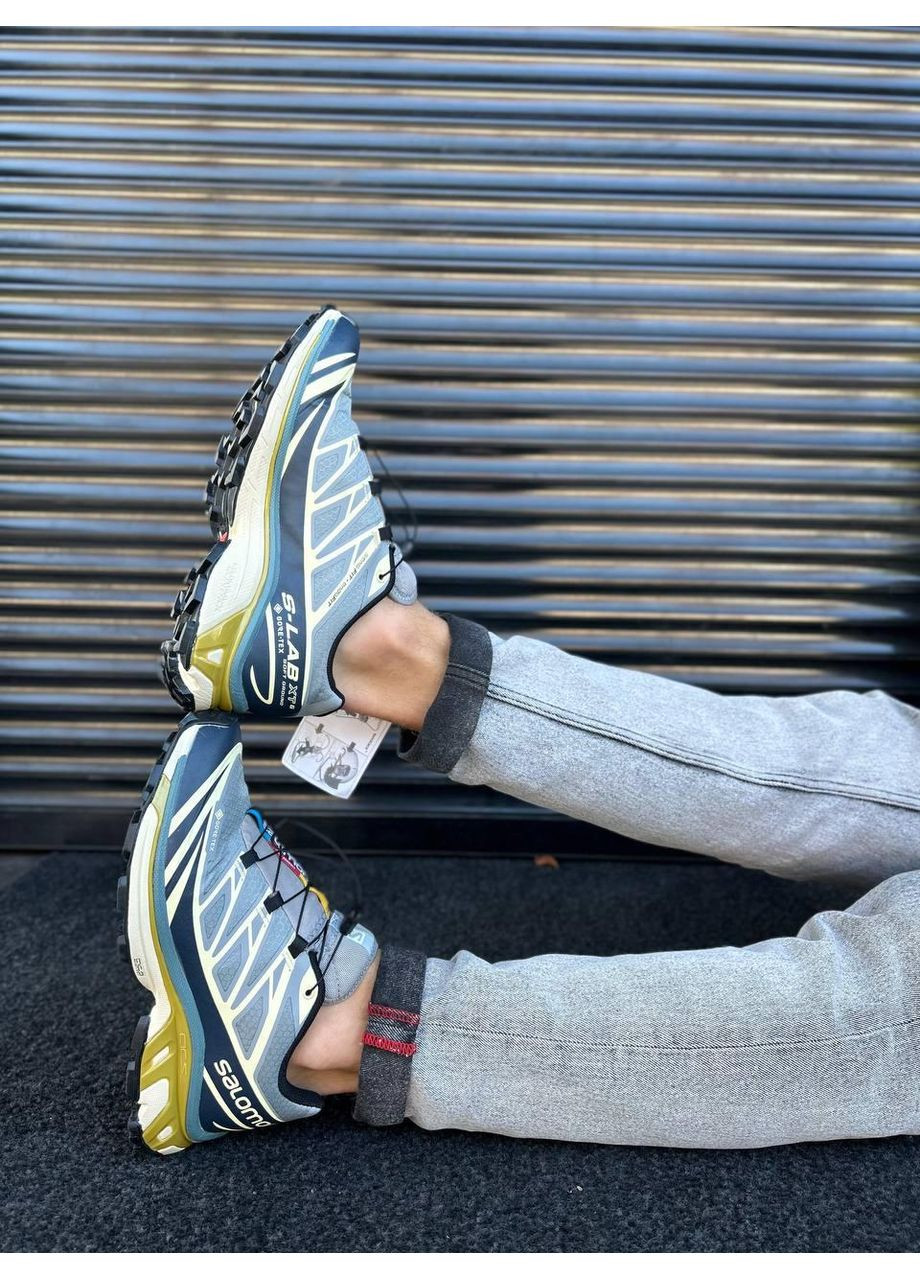 КРОСІВКИ ЖІНОЧІ SALOMON XT-6 ADV DOVER BLUE BEIGE САЛОМОН XT-6 No Brand білі демісезони (367168441)