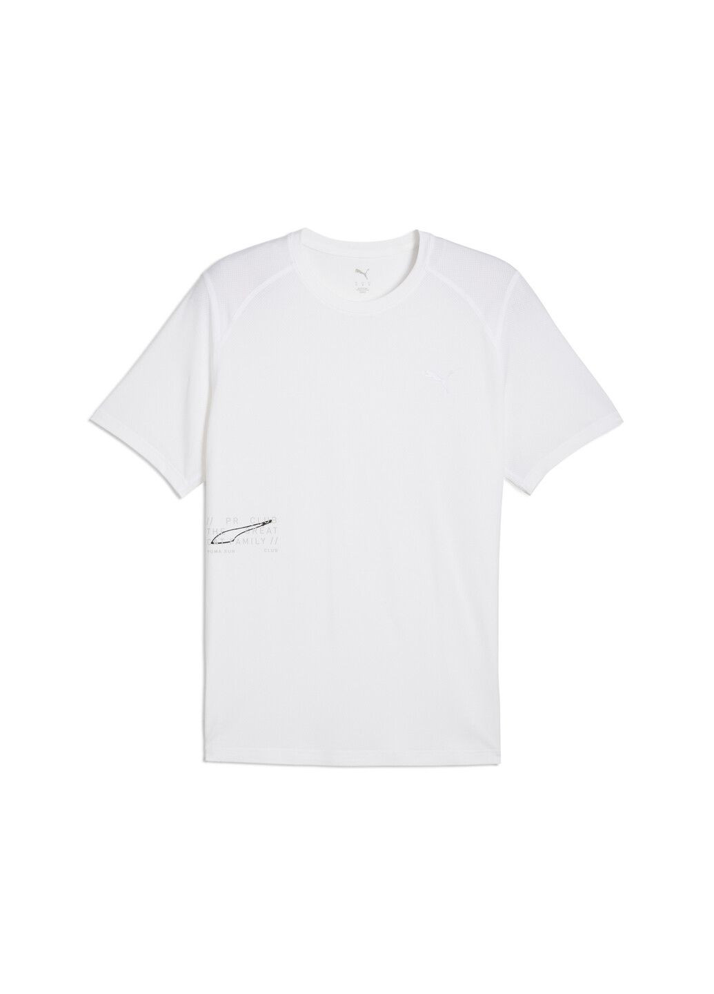 Біла футболка mesh running graphic tee men Puma