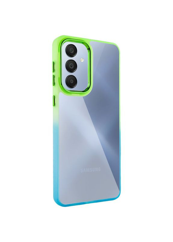 Чохол TPU+PC Fresh sip series для Samsung Galaxy A33 5G Бірюзовий / Лимонний No Brand (351362788)