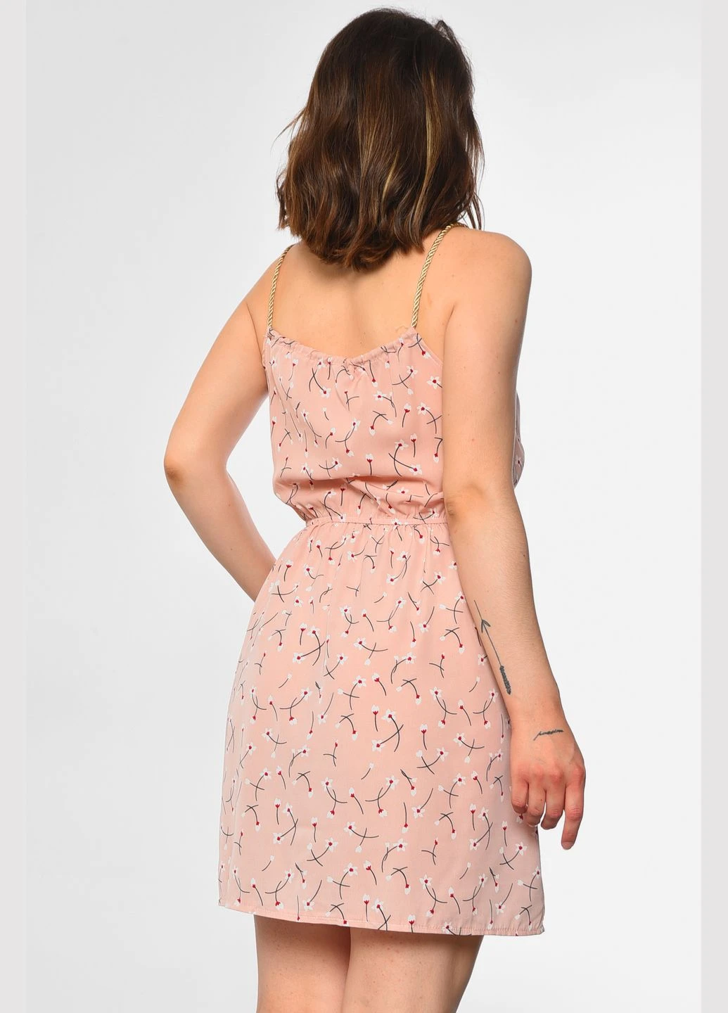 Сарафан жіночий пудрового кольору Let's Shop (298793449)