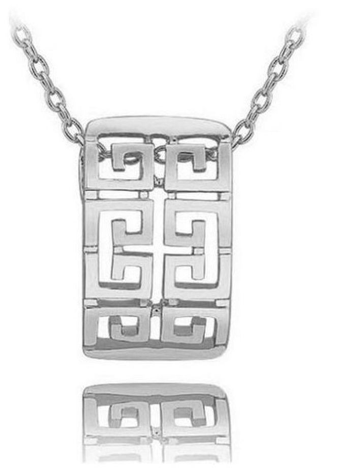 Подвеска на цепочке кулон с греческим орнаментом, 6938-8569 No Brand (362050353)