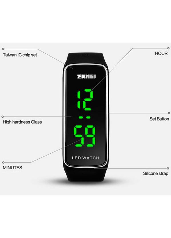 Наручний годинник жіночий Electro II 1119 Чорний (738) Skmei (363319012)