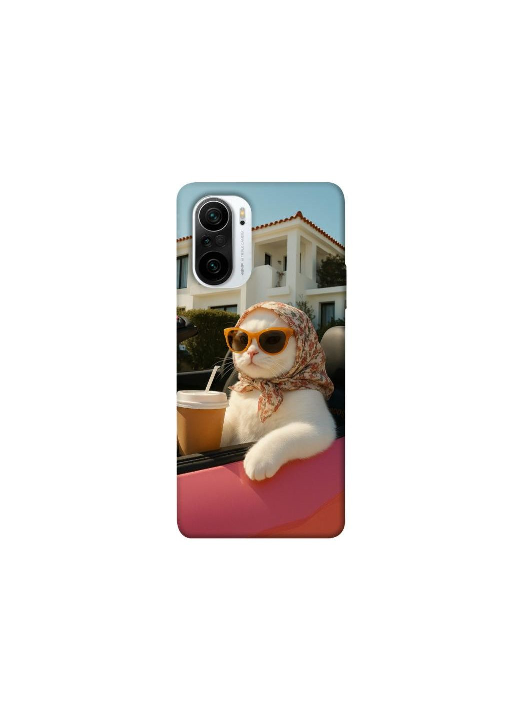 Чохол на Xiaomi Redmi K40 / K40 Pro / K40 Pro+ / Poco F3 Stylish Cat Cruise Frontalka (352228442)