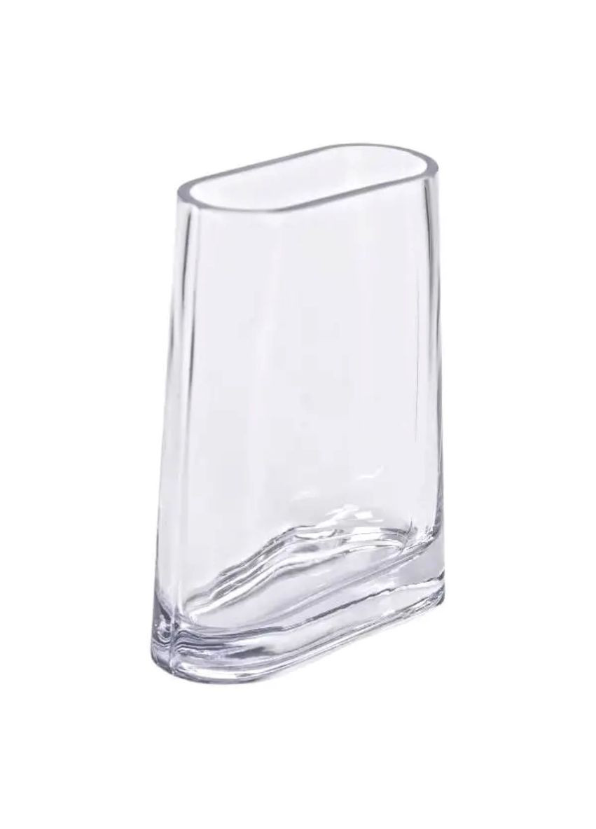 Ваза для квітів скляна 15х7х21 см прозора декоративна ваза 1.1 л HP-10-7 Jooki (360920870)