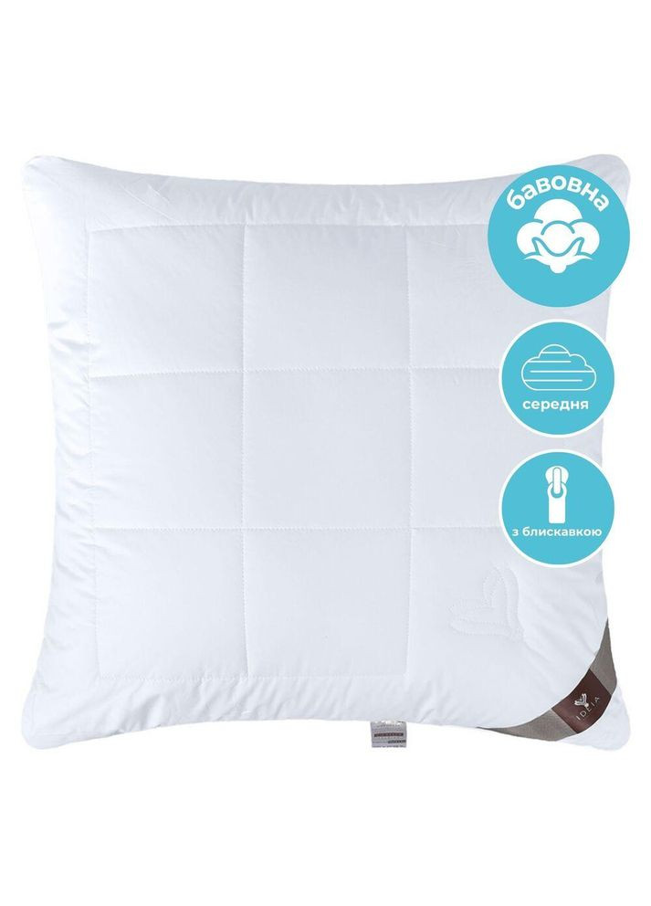 Подушка для сна 70х70 см Air Dream Premium два чехла с молнией белый антиаллергенный хлопок перкаль IDEIA (342128705)