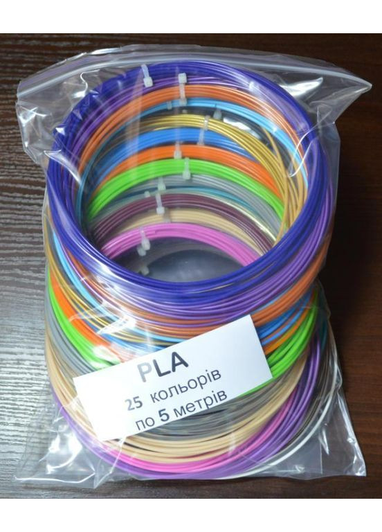 3D ручка RP100B с набором Эко-пластика 25 цветов 125 метров Фиолетовая MyRiwell (364507494)