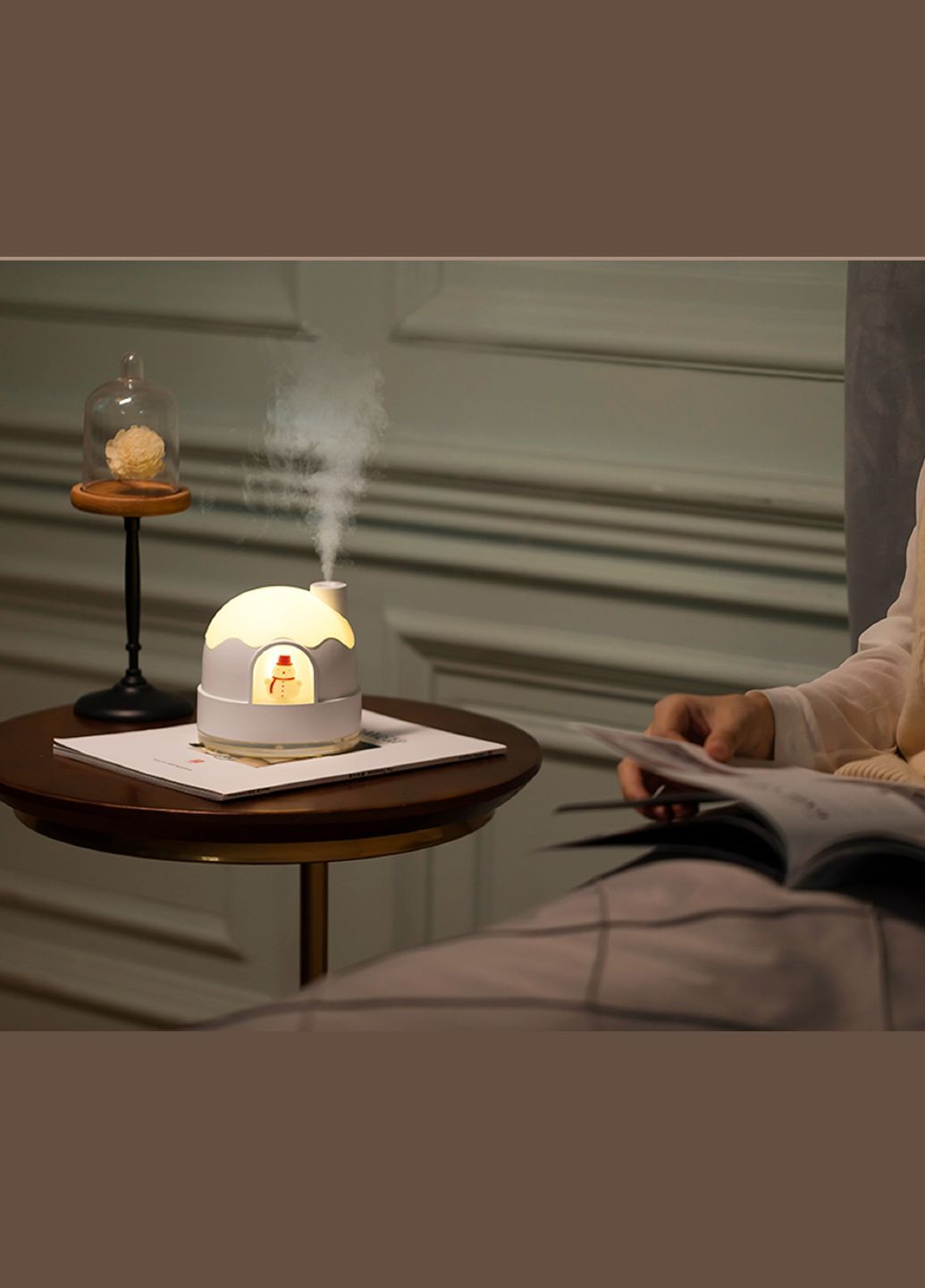 Увлажнитель воздуха Снеговик 350мл с батареей ВВ (315696365)