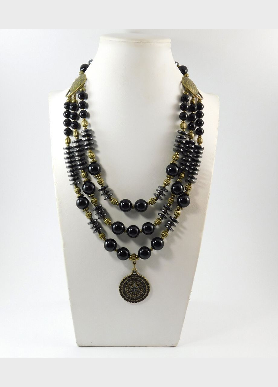 Бусы "Валирия" Агат, Гематит Fursa fashion (322315290)