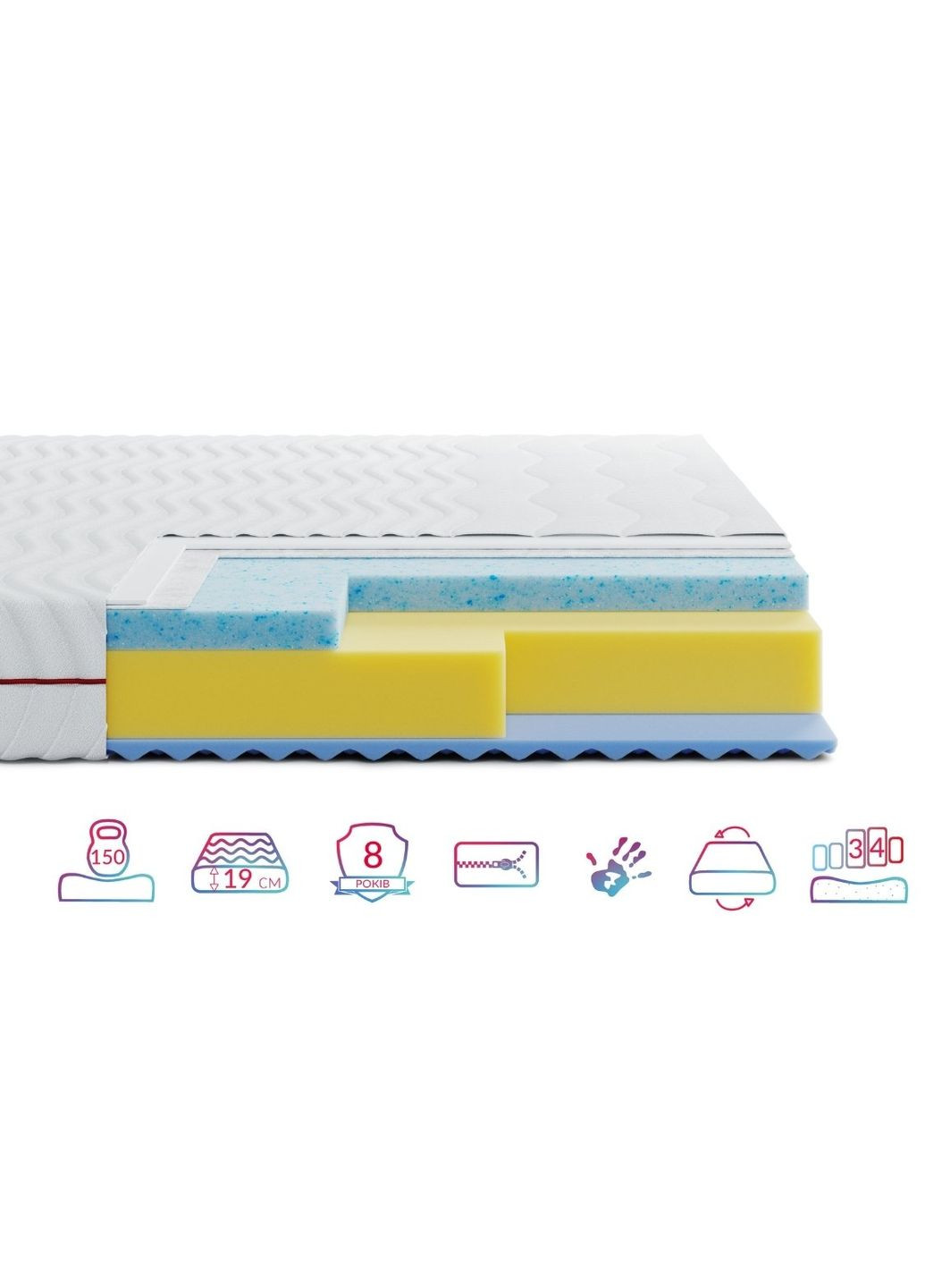 Матрас Noble Aurum Space Air 200х200 см. (EVR-073730) HighFoam (366086013)