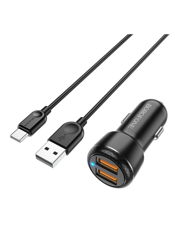 Автомобільний Зарядний Пристрій BZ17 QC3.0 18W Type C Borofone (362914761)