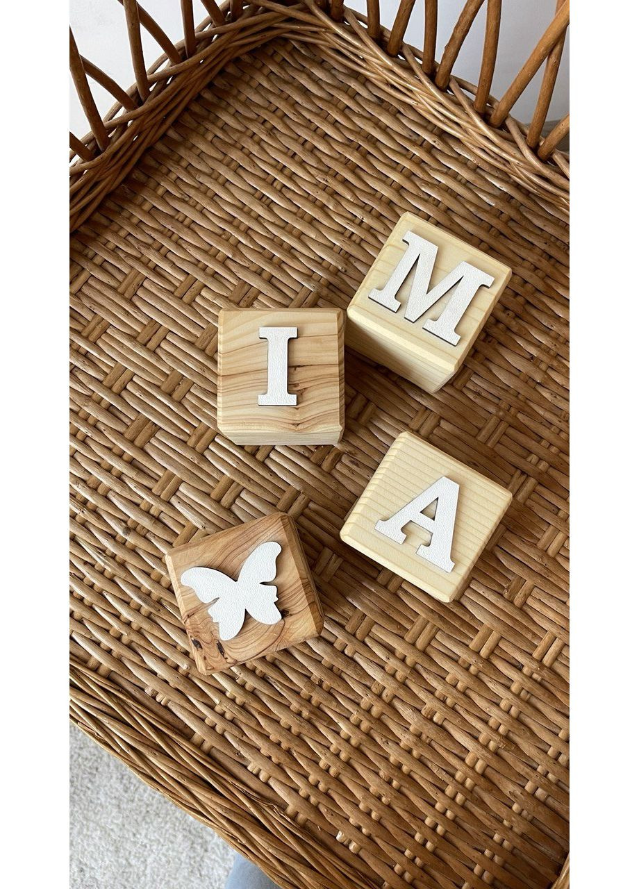 Кубики с белыми буквами, 5 см WittleWood (369632011)