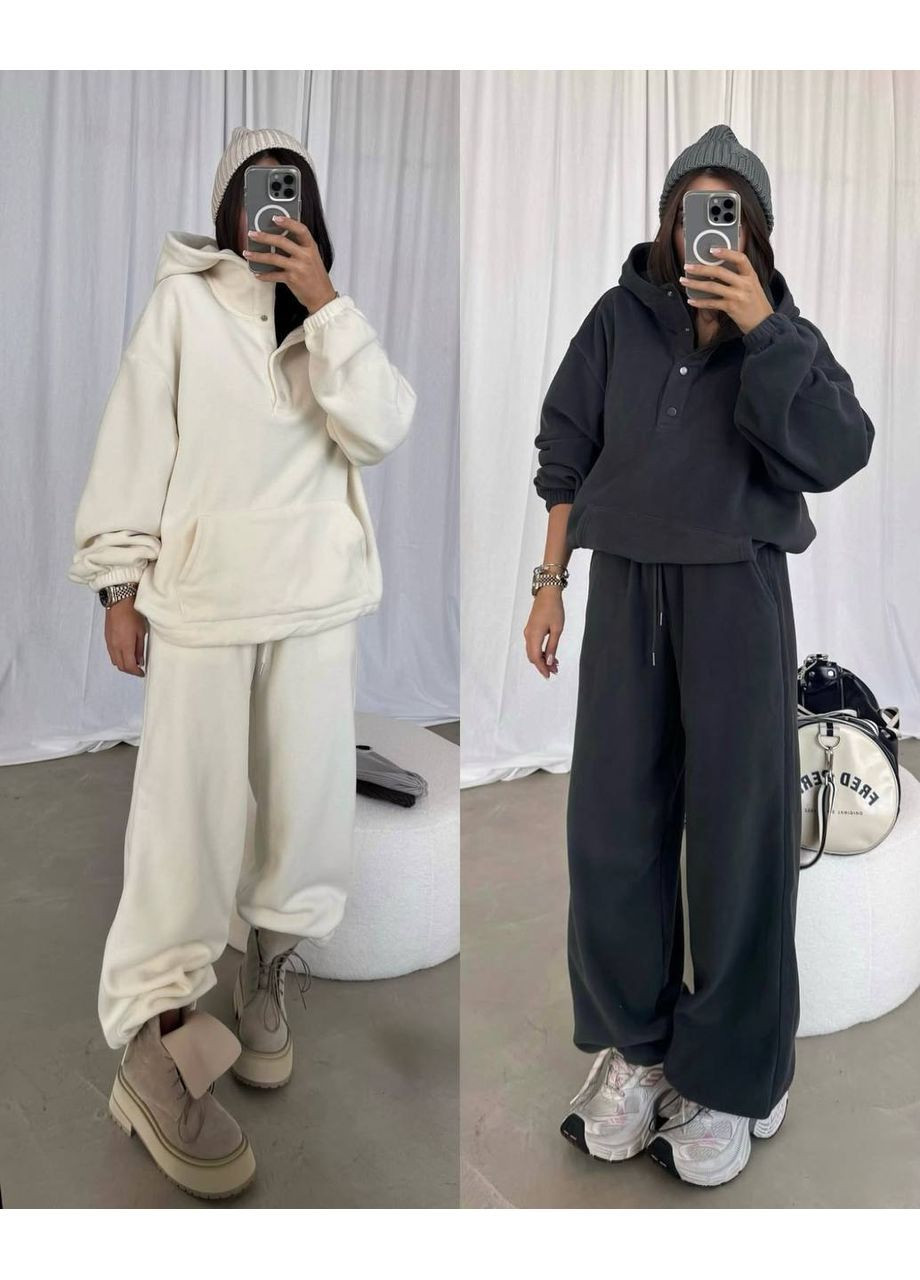 Теплий жіночий костюм з двостороннього флісу No Brand (362588390)