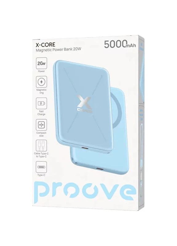 Powerbank X-Core 5000mAh 20W Sky Blue (PNXC20010008) Proove (377889667)