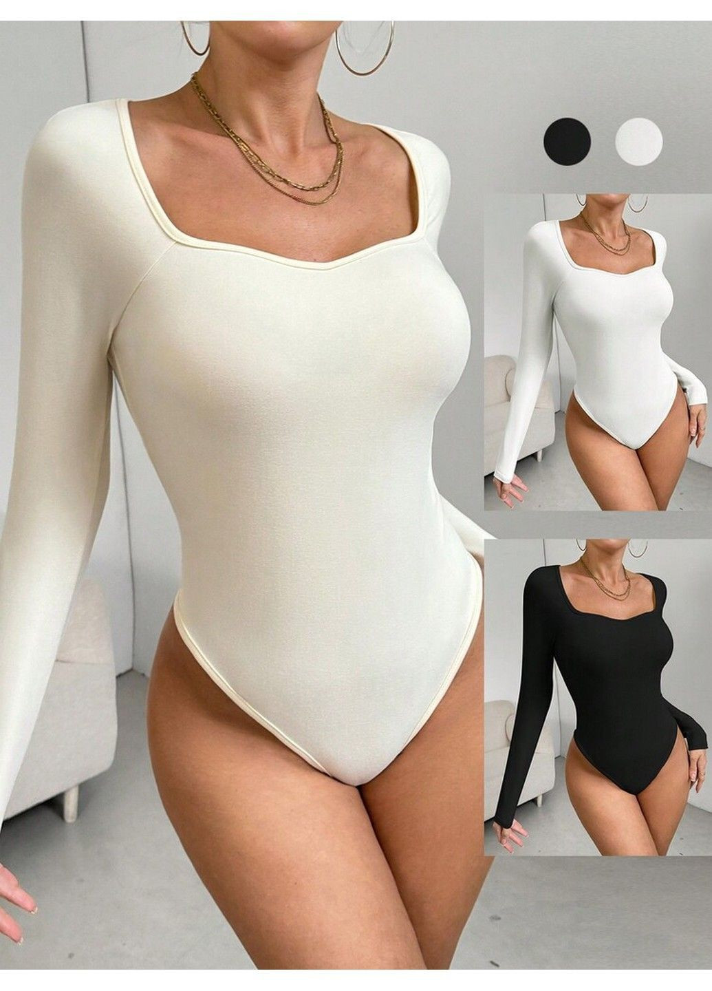 Комбинированный летний комплект боди (3шт) SHEIN