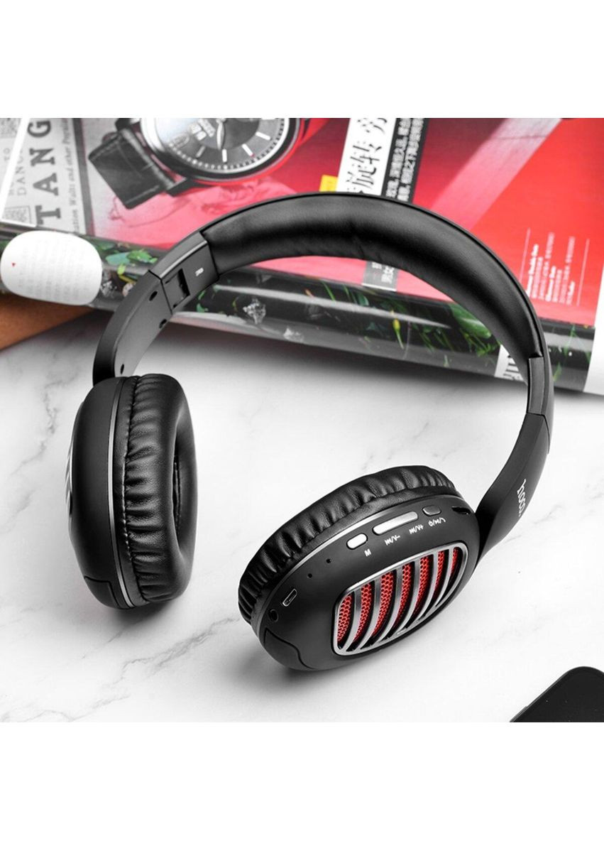 Бездротові накладні навушники-гарнітура W23 Brilliant sound wireless headphones Black Hoco (353497628)