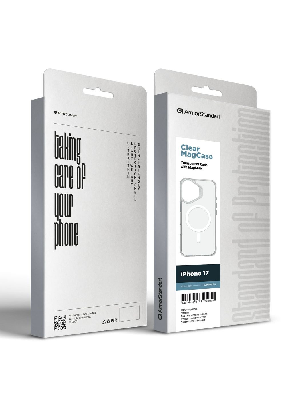 Чехол Clear MagCase для Apple iPhone 17 Tansparent (ARM86251) ArmorStandart (361677432)