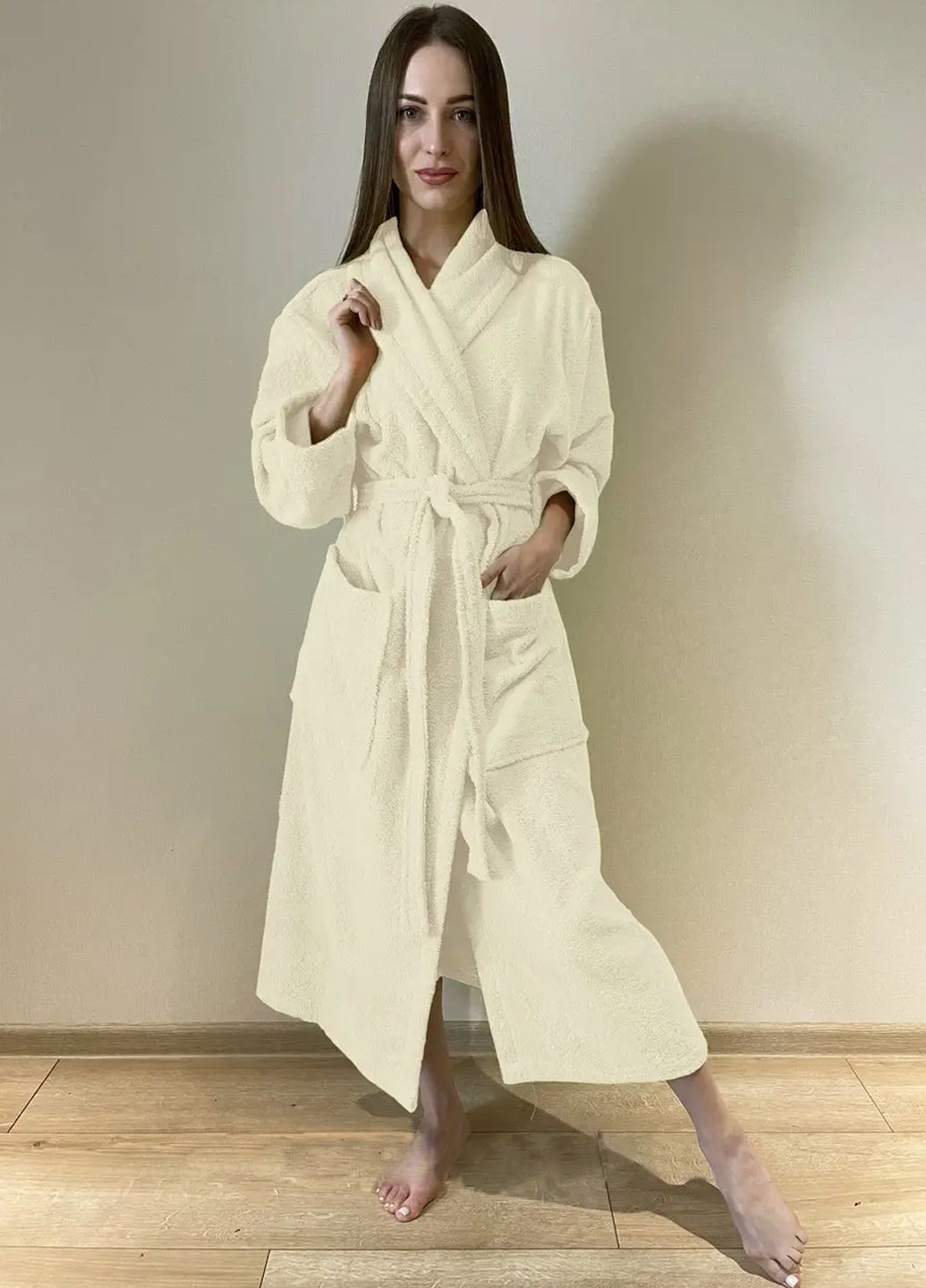 Халат жіночий махровий, розмір L 50-52 Vishnya (322034796)
