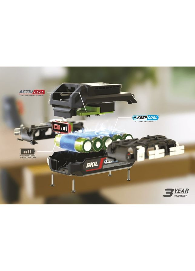 Аккумулятор и зарядное устройство BC1E3110AA 1х20В 2.5Ач Skil (322913552)