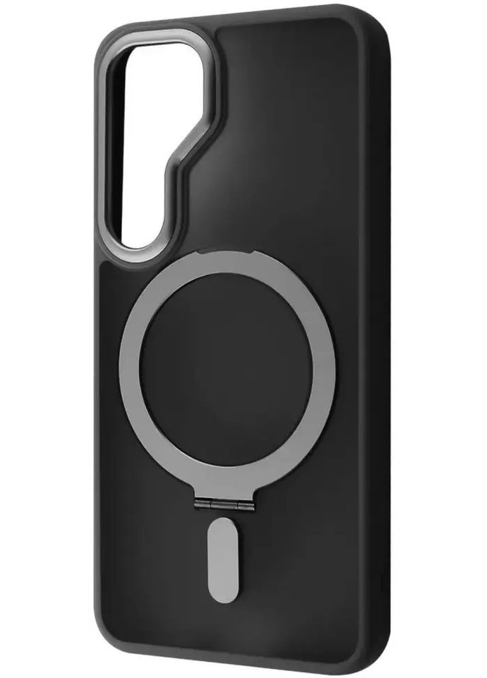 Чехол Attraction with Magnetic Ring для Samsung Galaxy S25 Plus (gray) Wave (360420222)