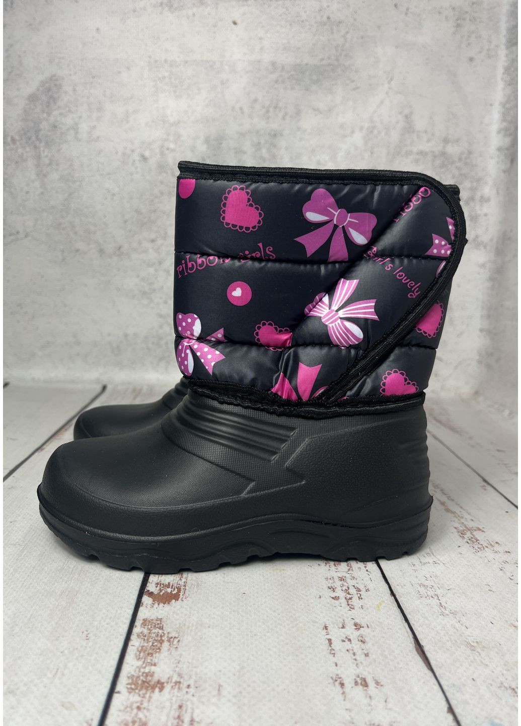 Чоботи дитячі для дівчинки EVA Чорний (628) Olimp (365578632)