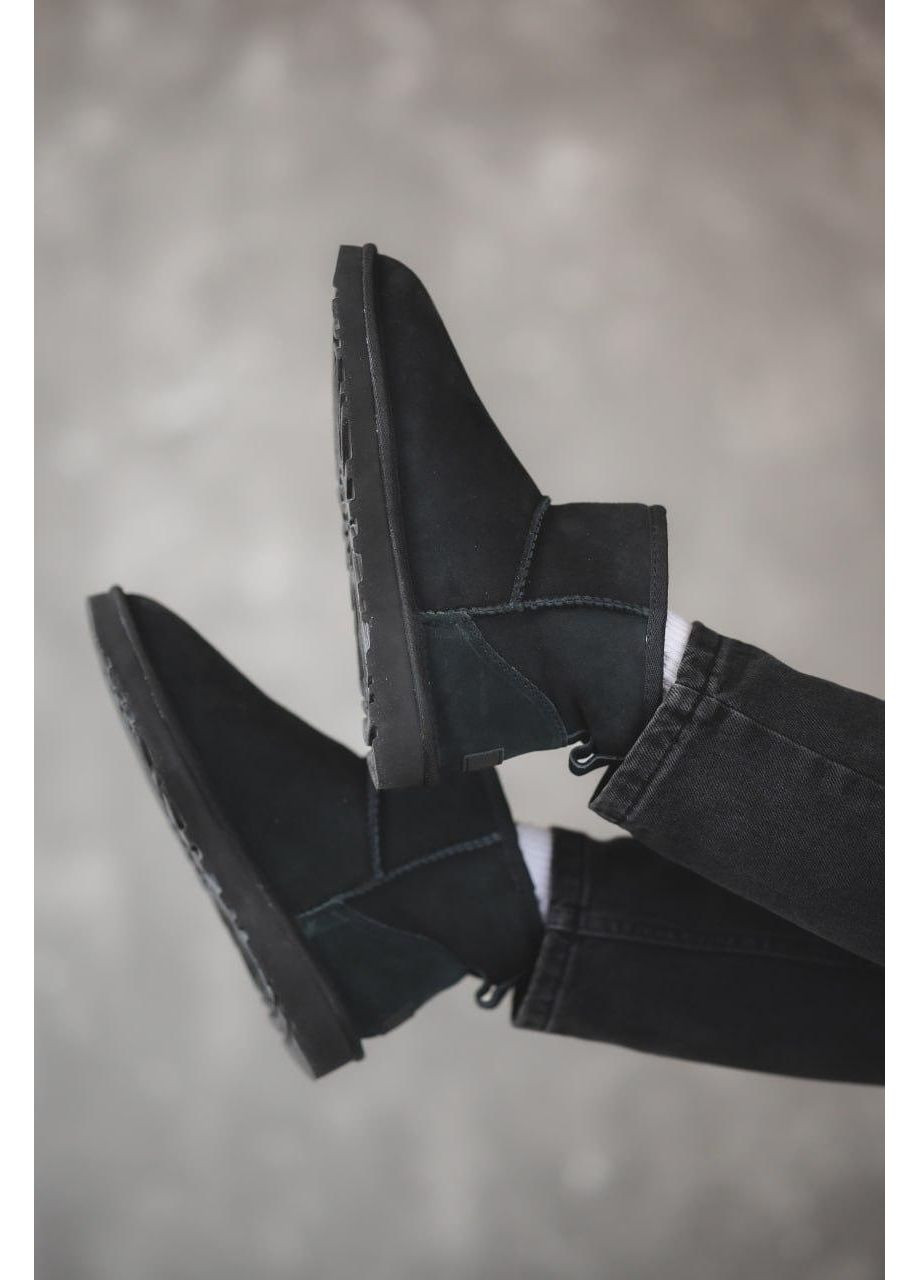 Уггі Чоловічі UGG Mini Black (Замша) (366197033)