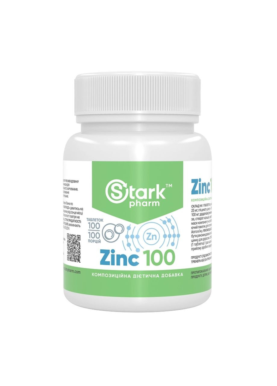 Stark Zinc 100mg - 100tabs Stark Pharm (369398353)
