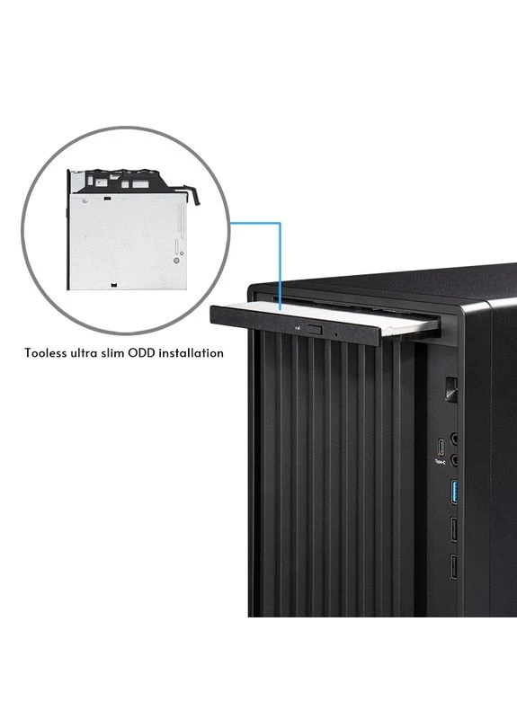 Корпус UNI BS-20B-OP, без БЖ, mATX, Black Chieftec (330032523)