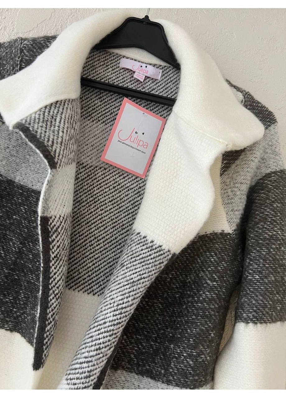 Светло-серый демисезонный кардиган Julipa