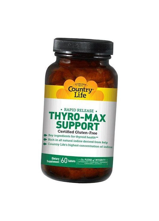 Поддержка щитовидной железы, ThyroMax Support, 60таб 36124053, (36124053) Country Life (293253976)