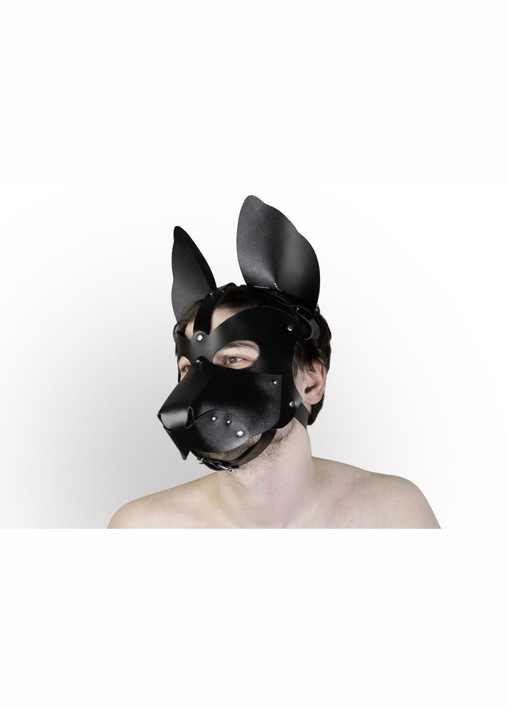 Шкіряна маска собаки 2в1, знімна морда Feral Feelings (289873032)