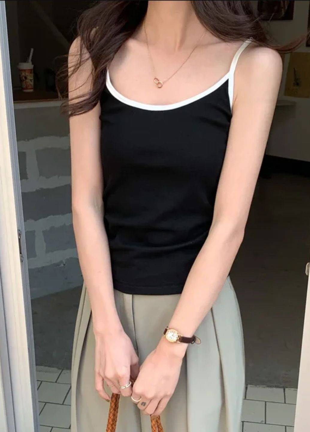 Жіноча майка-топ бавовняна з вкладишами Two Colors (1865-42-01) Macarena — 341485473