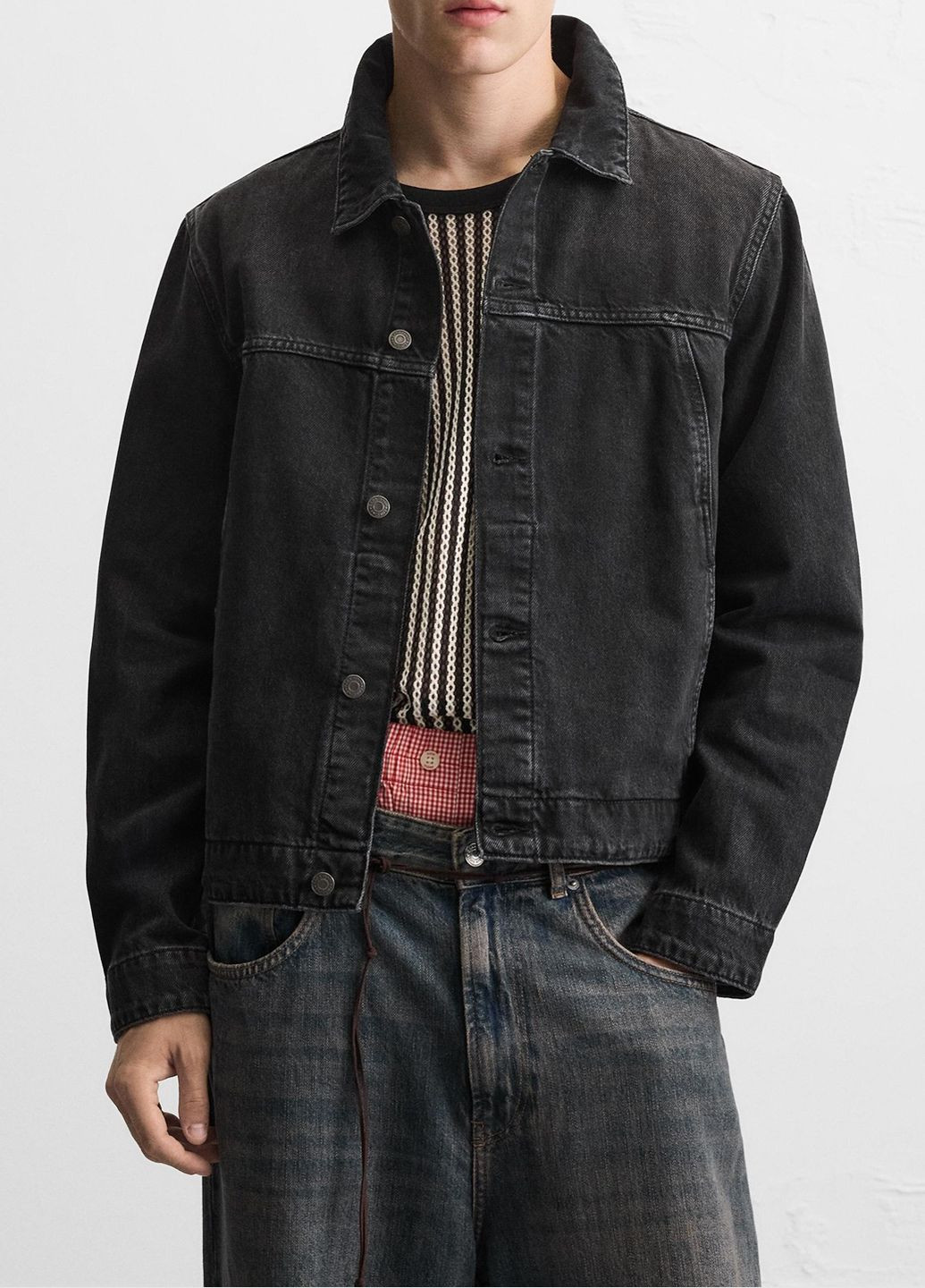 Чорна літня куртка Zara