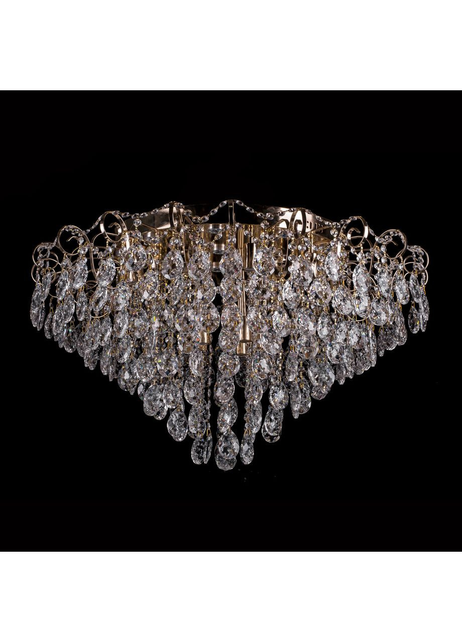 Кришталева люстра на 15 лампочок і 15 LED модулів E1136/15+15/FG No Brand (354229781)