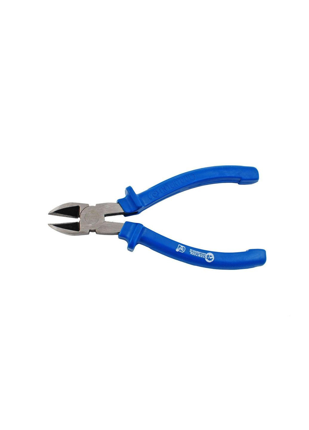 Бокорізи 180 мм для перекушування дротів із високоміцної сталі із синіми ручками Intertool (332205184)