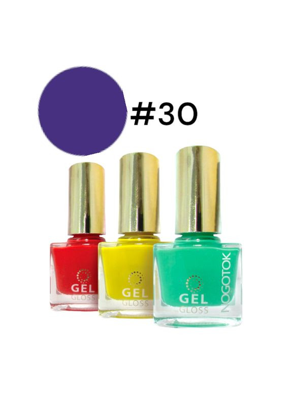 Лак для нігтів 30 Гель Глос 6 мл. 5825 Nogotok (340109877)